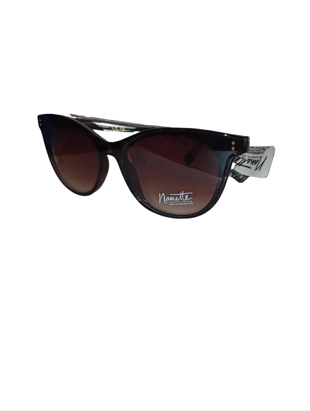 Cat-Eye Sunglasses in Dark Brown